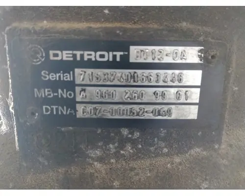 DETROIT DT12-DA (1ST GEN DIRECT) TRANSMISSION ASSEMBLY