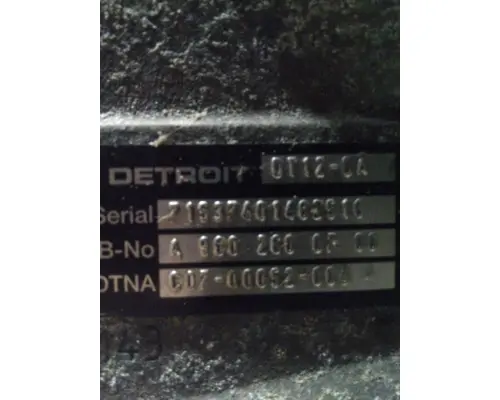DETROIT DT12-DA (1ST GEN DIRECT) TRANSMISSION ASSEMBLY