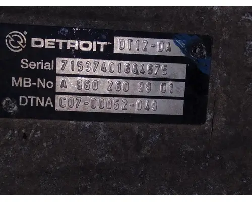 DETROIT DT12-DA (1ST GEN DIRECT) TRANSMISSION ASSEMBLY