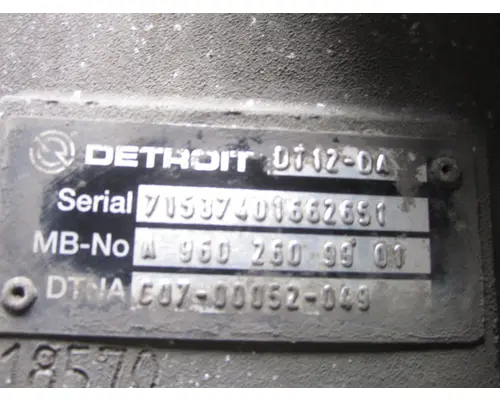DETROIT DT12-DA (1ST GEN DIRECT) TRANSMISSION ASSEMBLY