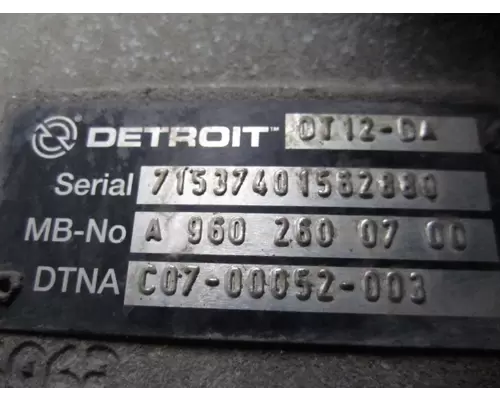 DETROIT DT12-DA (1ST GEN DIRECT) TRANSMISSION ASSEMBLY