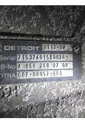 DETROIT DT12-DA (1ST GEN DIRECT) TRANSMISSION ASSEMBLY