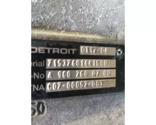 DETROIT DT12-DA (1ST GEN DIRECT) TRANSMISSION ASSEMBLY