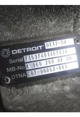 DETROIT DT12-DA (1ST GEN DIRECT) TRANSMISSION ASSEMBLY