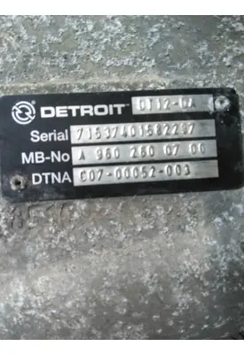 DETROIT DT12-DA (1ST GEN DIRECT) TRANSMISSION ASSEMBLY