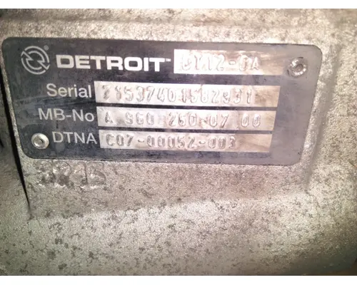 DETROIT DT12-DA (1ST GEN DIRECT) TRANSMISSION ASSEMBLY