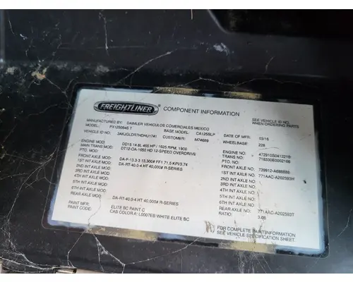 DETROIT DT12-DA (1ST GEN DIRECT) TRANSMISSION ASSEMBLY