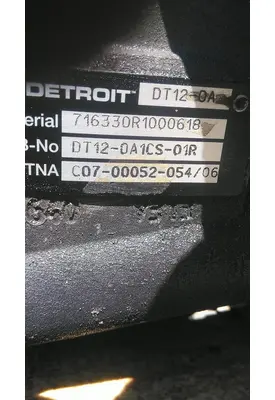 DETROIT DT12-DA (1ST GEN DIRECT) TRANSMISSION ASSEMBLY