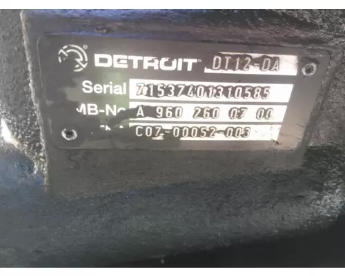 DETROIT DT12-DA (2ND GEN DIRECT) TRANSMISSION ASSEMBLY
