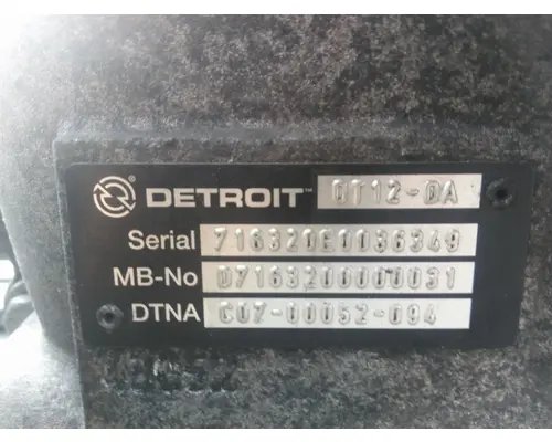 DETROIT DT12-DA (2ND GEN DIRECT) TRANSMISSION ASSEMBLY