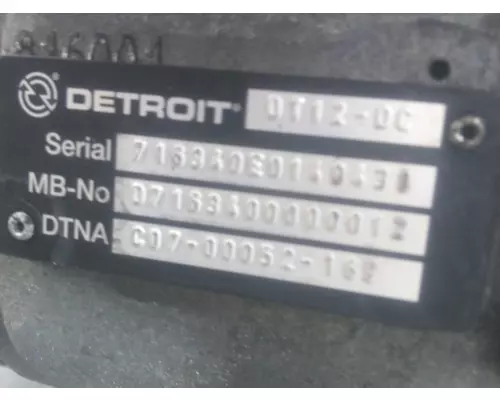 DETROIT DT12-DA (2ND GEN DIRECT) TRANSMISSION ASSEMBLY