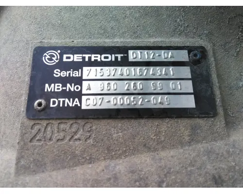 DETROIT DT12-DA (2ND GEN DIRECT) TRANSMISSION ASSEMBLY