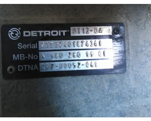 DETROIT DT12-DA (2ND GEN DIRECT) TRANSMISSION ASSEMBLY