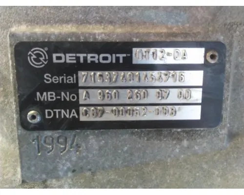DETROIT DT12-DA (2ND GEN DIRECT) TRANSMISSION ASSEMBLY