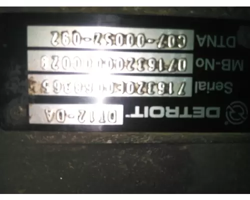 DETROIT DT12-DA (2ND GEN DIRECT) TRANSMISSION ASSEMBLY