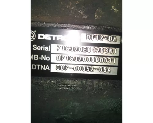 DETROIT DT12-DA (2ND GEN DIRECT) TRANSMISSION ASSEMBLY