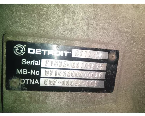 DETROIT DT12-DA (2ND GEN DIRECT) TRANSMISSION ASSEMBLY