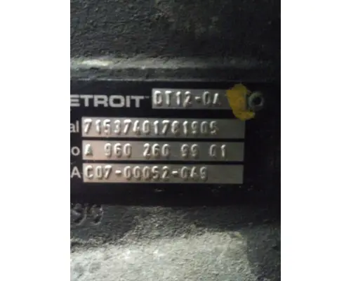 DETROIT DT12-DA (2ND GEN DIRECT) TRANSMISSION ASSEMBLY