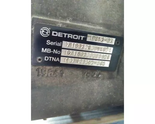 DETROIT DT12-DA (2ND GEN DIRECT) TRANSMISSION ASSEMBLY