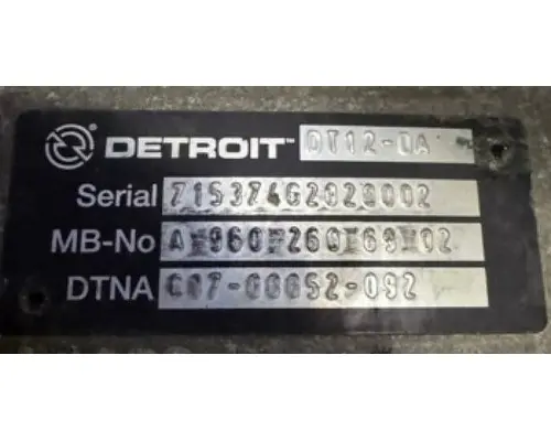 DETROIT DT12-DA (2ND GEN DIRECT) TRANSMISSION ASSEMBLY