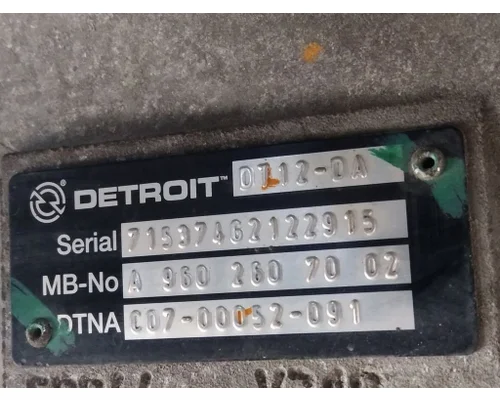 DETROIT DT12-DA (2ND GEN DIRECT) TRANSMISSION ASSEMBLY