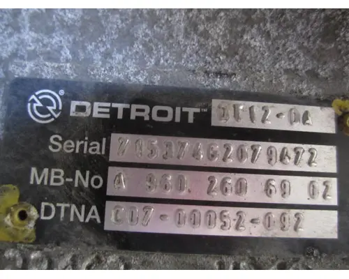 DETROIT DT12-DA (2ND GEN DIRECT) TRANSMISSION ASSEMBLY