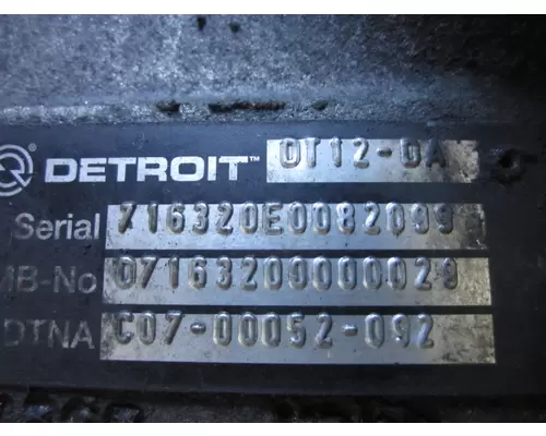 DETROIT DT12-DA (2ND GEN DIRECT) TRANSMISSION ASSEMBLY