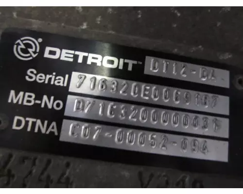 DETROIT DT12-DA (2ND GEN DIRECT) TRANSMISSION ASSEMBLY