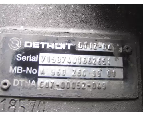 DETROIT DT12-DA (2ND GEN DIRECT) TRANSMISSION ASSEMBLY