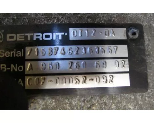 DETROIT DT12-DA (2ND GEN DIRECT) TRANSMISSION ASSEMBLY