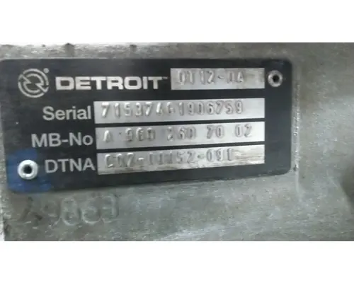 DETROIT DT12-DA (2ND GEN DIRECT) TRANSMISSION ASSEMBLY