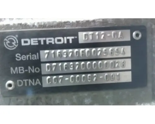 DETROIT DT12-DA (2ND GEN DIRECT) TRANSMISSION ASSEMBLY