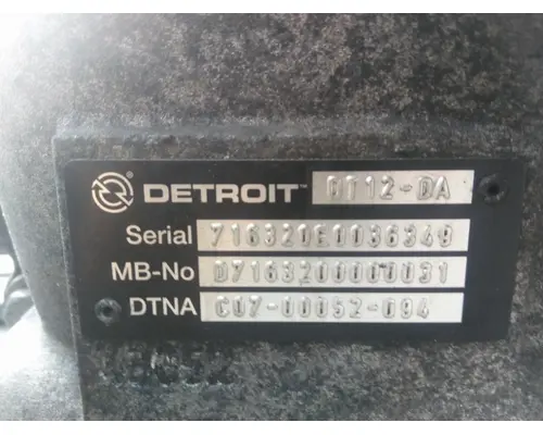 DETROIT DT12-DA (3RD GEN DIRECT) TRANSMISSION ASSEMBLY