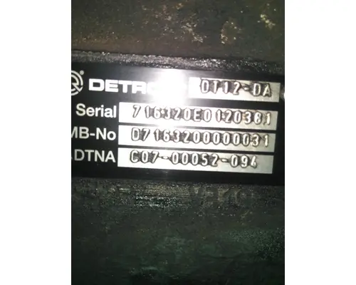 DETROIT DT12-DA (3RD GEN DIRECT) TRANSMISSION ASSEMBLY