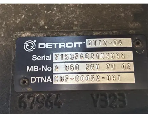 DETROIT DT12-DA (3RD GEN DIRECT) TRANSMISSION ASSEMBLY