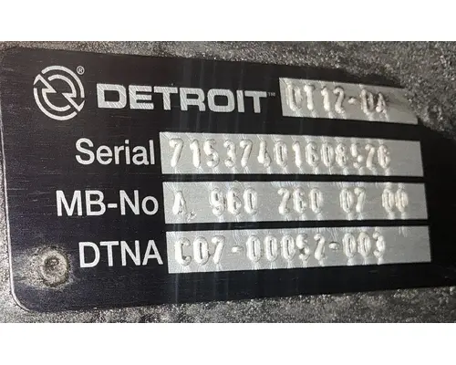 DETROIT DT12-DA-1750 TransmissionTransaxle Assembly