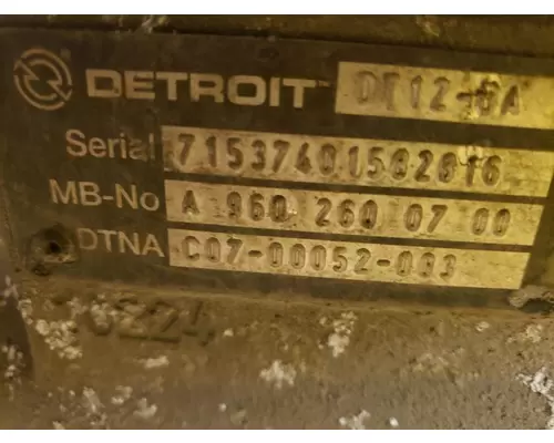 DETROIT DT12-DA Transmission Assembly