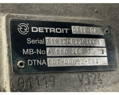 DETROIT DT12-DA TransmissionTransaxle Assembly
