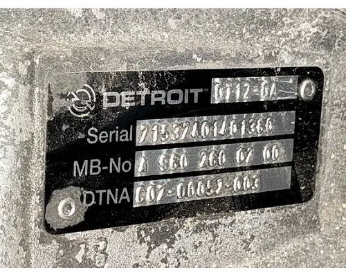 DETROIT DT12-DA TransmissionTransaxle Assembly