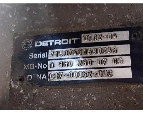 DETROIT DT12-DA TransmissionTransaxle Assembly