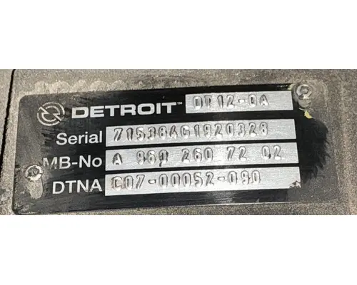 DETROIT DT12-DA TransmissionTransaxle Assembly