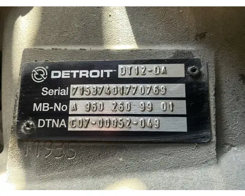 DETROIT DT12-DA TransmissionTransaxle Assembly