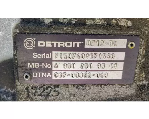 DETROIT DT12-DA TransmissionTransaxle Assembly
