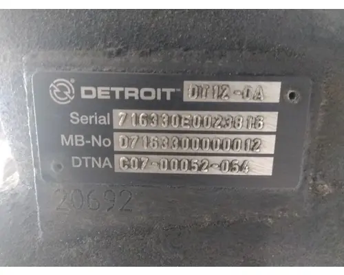 DETROIT DT12-OA (1ST GEN OVERDRIVE) TRANSMISSION ASSEMBLY