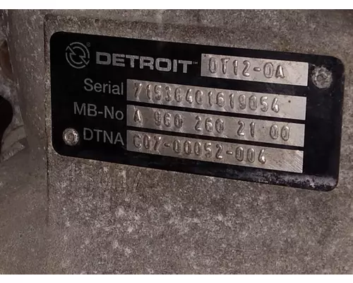 DETROIT DT12-OA (1ST GEN OVERDRIVE) TRANSMISSION ASSEMBLY
