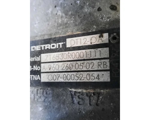DETROIT DT12-OA (1ST GEN OVERDRIVE) TRANSMISSION ASSEMBLY
