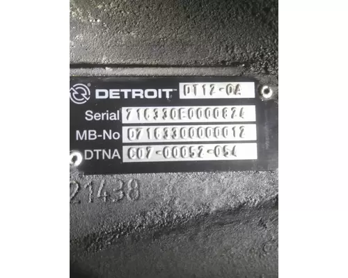 DETROIT DT12-OA (1ST GEN OVERDRIVE) TRANSMISSION ASSEMBLY