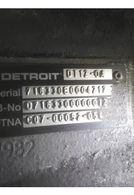 DETROIT DT12-OA (1ST GEN OVERDRIVE) TRANSMISSION ASSEMBLY