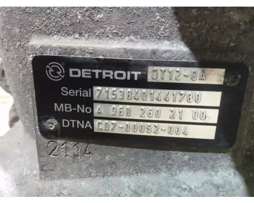 DETROIT DT12-OA (1ST GEN OVERDRIVE) TRANSMISSION ASSEMBLY