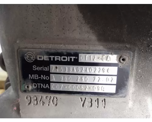 DETROIT DT12-OA (2ND GEN OVERDRIVE) TRANSMISSION ASSEMBLY
